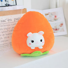 Load image into Gallery viewer, rabbit in carrot plushie