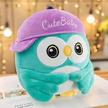 Load image into Gallery viewer, Cute tiffany blue owl plushie for your friends who just graduated. Wishing them continued success in the future.