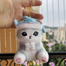 Load image into Gallery viewer, Jawsome Cuddles: The Cute Ginger Cat in Shark Costume Plushie 13CM
