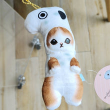 Load image into Gallery viewer, Jawsome Cuddles: The Cute Ginger Cat in Shark Costume Plushie 13CM
