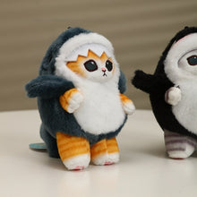 Load image into Gallery viewer, Jawsome Cuddles: The Cute Ginger Cat in Shark Costume Plushie 13CM