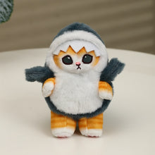 Load image into Gallery viewer, Jawsome Cuddles: The Cute Ginger Cat in Shark Costume Plushie 13CM