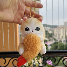 Load image into Gallery viewer, Jawsome Cuddles: The Cute Ginger Cat in Shark Costume Plushie 13CM