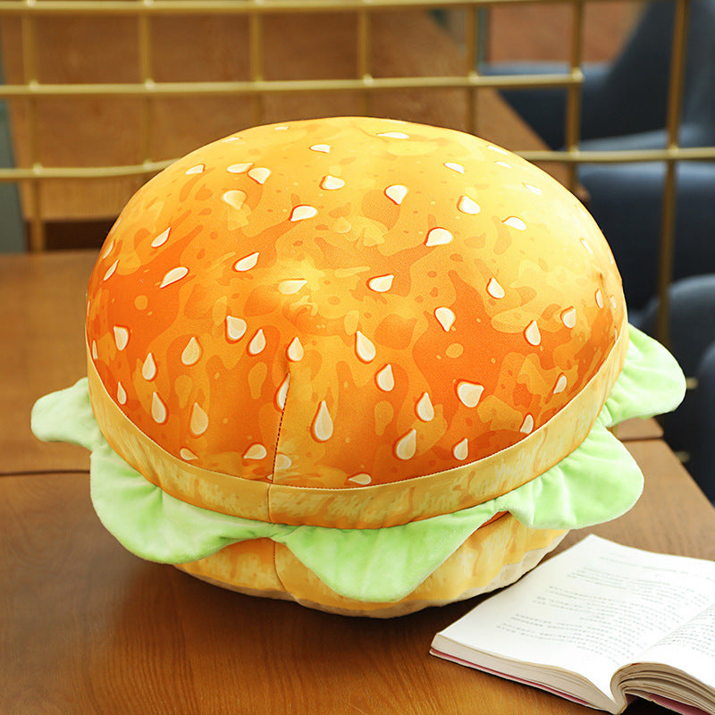 Jumbo hamburger deals plush pillow