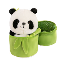 Load image into Gallery viewer, Cute Panda with Bamboo Pillow Plushie