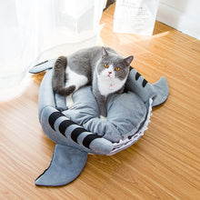 Load image into Gallery viewer, Cute Dual-Purpose Small Dogs/ Cats Shark Bed