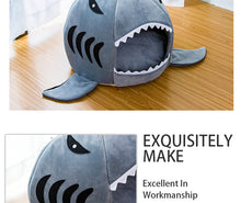 Load image into Gallery viewer, Cute Dual-Purpose Small Dogs/ Cats Shark Bed