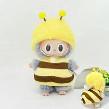 Load image into Gallery viewer, Cute labubu plushie in yellow bee outfit