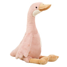 Load image into Gallery viewer, Pink plush duck toy on a white background