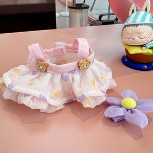 Cute Labubu Dress for 17cm Labubu Plushie | Blooming Bunny Collection