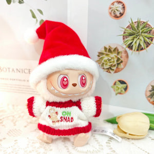 Cute Creative Labubu Outfits for 17cm Labubu Plushie | Christmas Edition