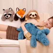 Load image into Gallery viewer, Super Soft and Cute Crocodile/ Fox/ Sloth/ Raccoon Plushie 45/60/75CM