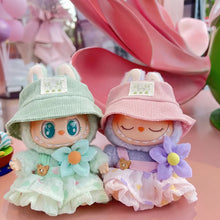 Load image into Gallery viewer, Cute Labubu Dress for 17cm Labubu Plushie | Blooming Bunny Collection