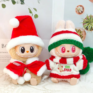 Cute Creative Labubu Outfits for 17cm Labubu Plushie | Christmas Edition