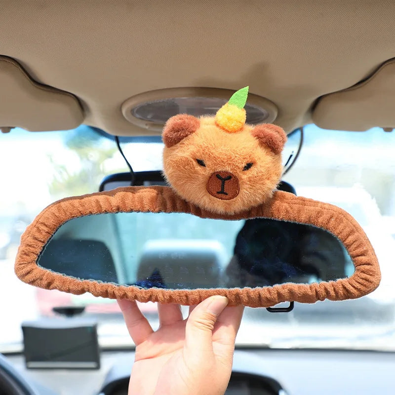 Figurine Capybara Hocheur De Tête - Décoration Tableau De Bord Voiture, Bureau, PVC, 2 Pièces