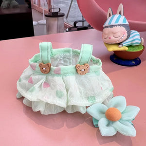 Cute Labubu Dress for 17cm Labubu Plushie | Blooming Bunny Collection