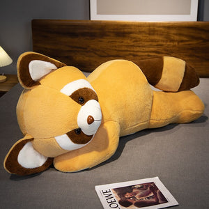 cute racoon plushie as bolster after watching Guardians of the Galaxy 3