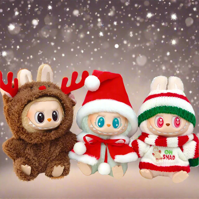 Cute Creative Labubu Outfits for 17cm Labubu Plushie | Christmas Edition