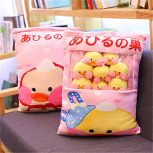 Load image into Gallery viewer, cute mini duck plushie snack in pudding bag