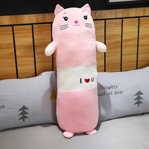 Cute pink cat plushie