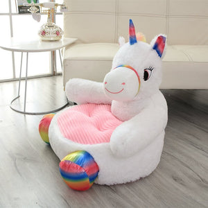 cute unicorn plushie couch