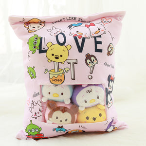 cute mini tsum tsum plushie snack in pudding bag