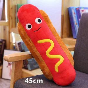 sausage/hot dog plushie