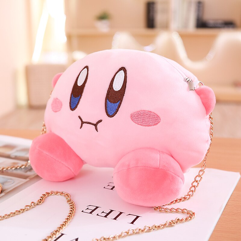 Kirby star sling bag tv character pouch purse make up bag cute fluffy gift for girls and boys