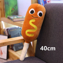 Load image into Gallery viewer, sausage on a stick plushie