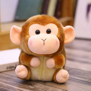 cute round and fat monkey plushie