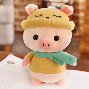 yellow cute pig plushie