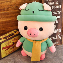 Load image into Gallery viewer, green cute pig plushie