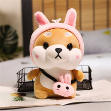 Load image into Gallery viewer, stuffed animals dressed up adorable cute outfit plush toys for kids valentine present bunny piggy pikachu strawberry elephant Pokemon lovers