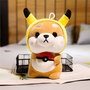 stuffed animals dressed up adorable cute outfit plush toys for kids valentine present bunny piggy pikachu strawberry elephant Pokemon lovers