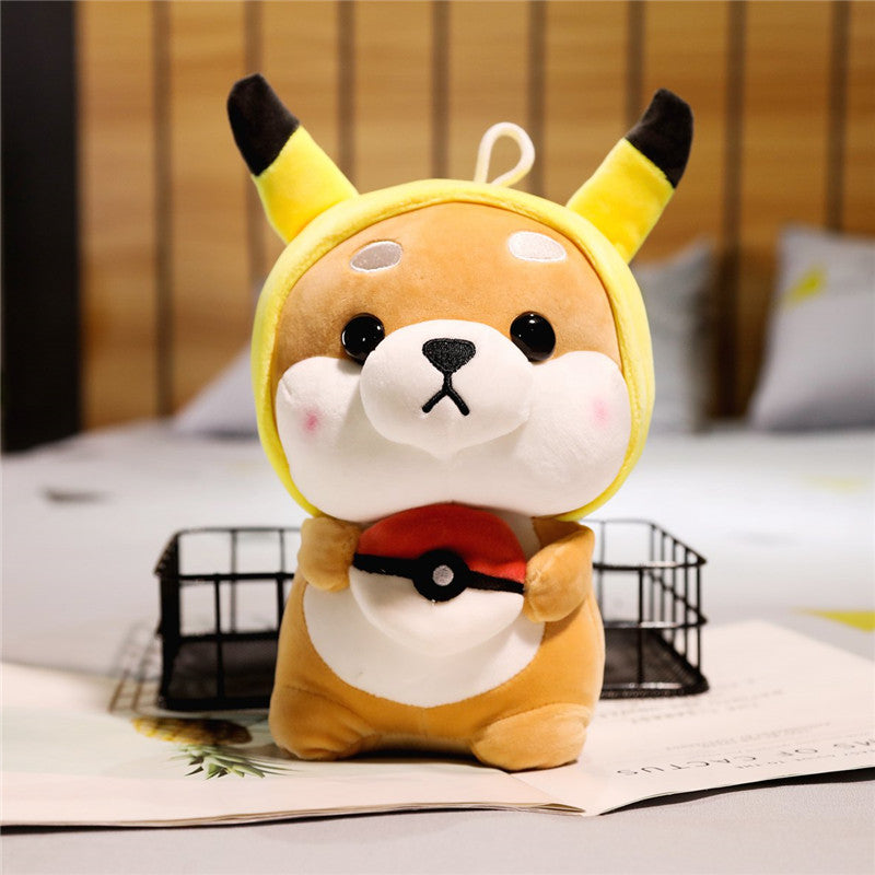 stuffed animals dressed up adorable cute outfit plush toys for kids valentine present bunny piggy pikachu strawberry elephant Pokemon lovers