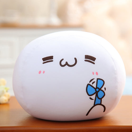 cute cheeky dumpling plush with fan