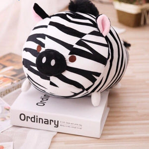exotic animal plush toy cute zebra with pig nose
