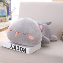 Load image into Gallery viewer, grey cute lying cat plushie