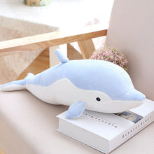 Load image into Gallery viewer, giant dolphin 80cm cute pink blue grey plushie plush toy high quality stuffed animal soft fluffy