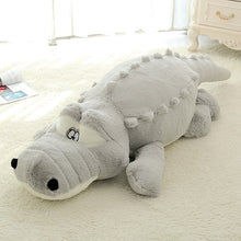 Load image into Gallery viewer, grey crocodile plushie