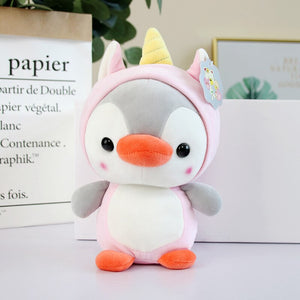 cute penguin unicorn plushie