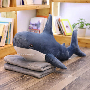 Cute and Huge Shark Plushie 60/80/100/140cm – Cute Plushie Friends