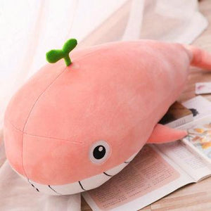 very soft cute plush toy smiley with teeth huge whale friends pillow stuffed animal green blue pink