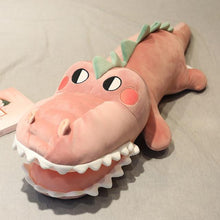 Load image into Gallery viewer, pink crocodile/alligator plushie