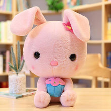 Load image into Gallery viewer, Look at this cute pink bunny plushie! 