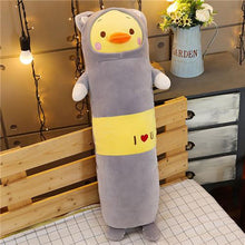 Load image into Gallery viewer, yellow duck long pillow plushie