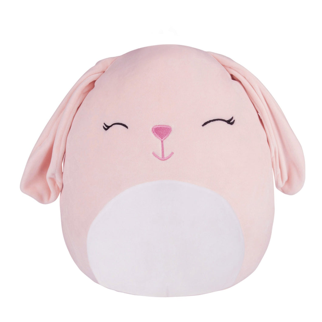 cute rabbit plush animal with a smiling face