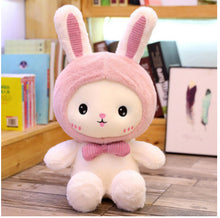 Load image into Gallery viewer, Cute White Rabbit with Pink Ears Plushie