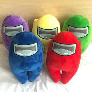 among us plushie 20cm in purple, yellow, green, blue and red colour