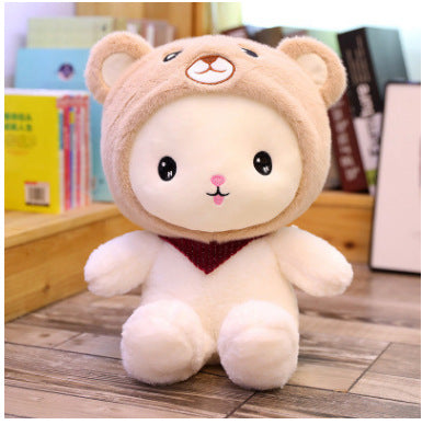 Cute White Rabbit with Pink Ears Plushie